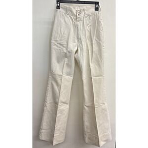 True 70s Vintage Wrangler Flare Leg High Waist‎ Jeans Cream Color 27 X 32